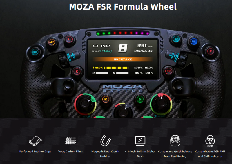 Moza FSR Formula Wheel - SeaSideSims.com